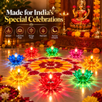 Creovely™ RangJyoti™ Celebration Lights — Water-Activated Lotus Reflection Diyas, Pack of 24